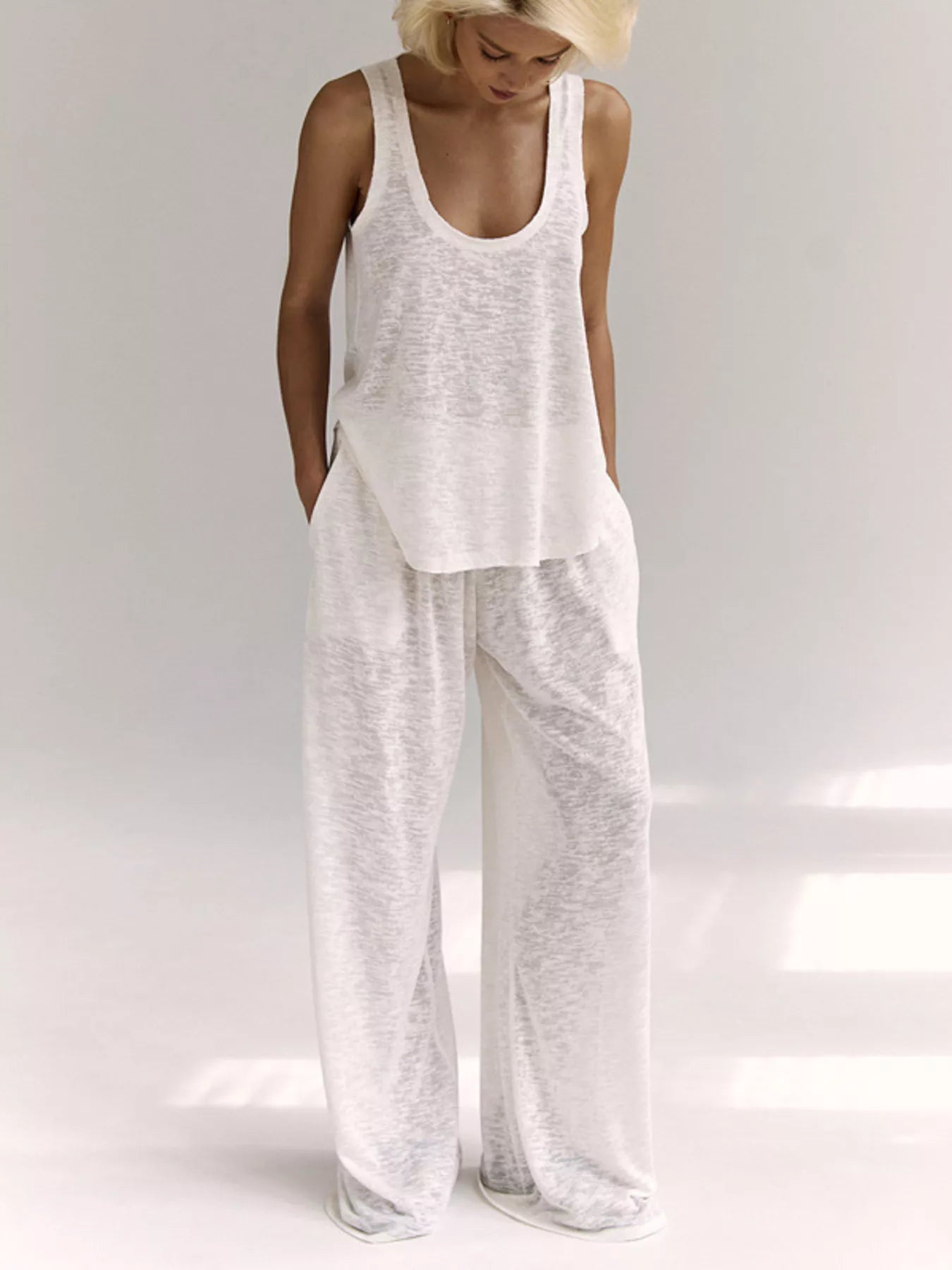 Wide-Strap Tank & Pants Resort Set