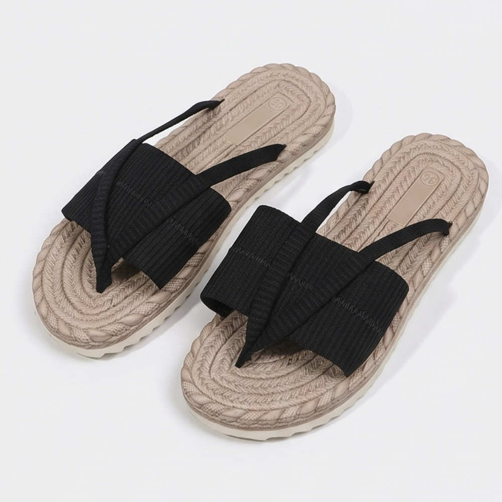 Lunara™ - Soft Espadrille-Style Slide Sandals