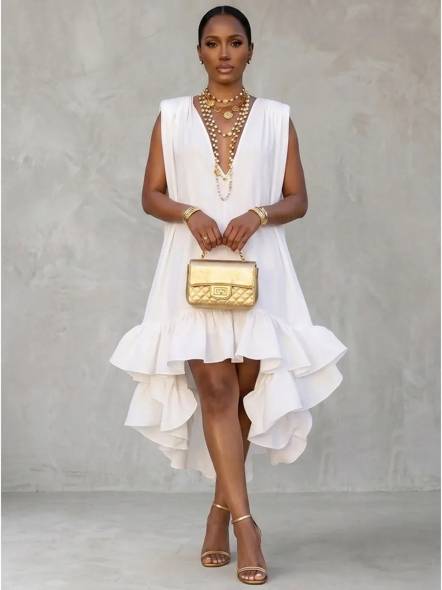 Women’s Dress | Feather Design Midi