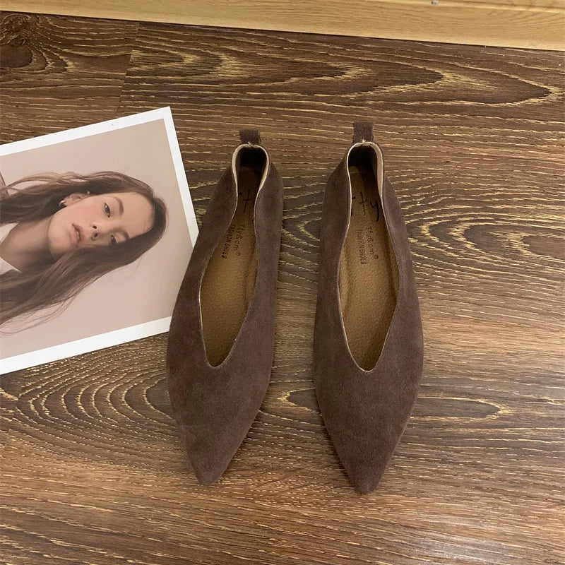 Sophia | Stylish Vintage Soft Leather Ballet Flats for Women