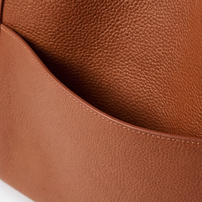 Caressa - Soft Leather Multi Pocket Shoulder Bag