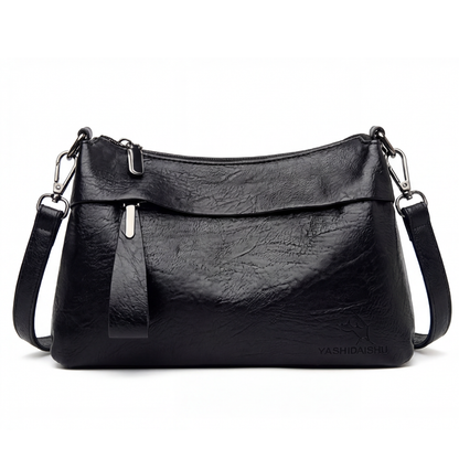 Carria - Soft Leather Crossbody With 3 Compartments