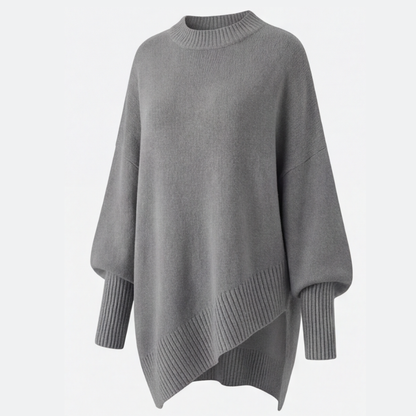 Veluna - Women's Oversized Wool Blend Sweater