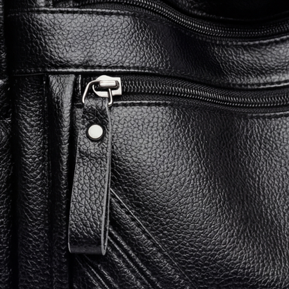 Carria - Soft Leather Multi Pocket Shoulder Bag