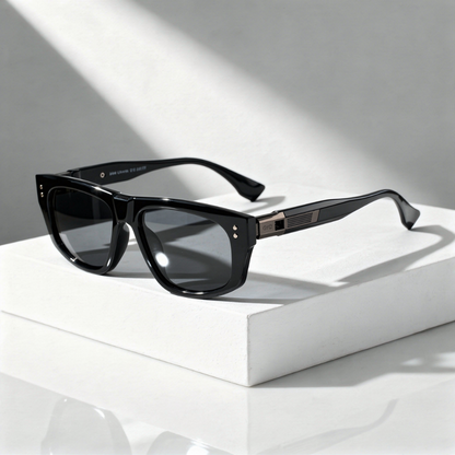 Polarized Square Sunglasses Thick Acetate