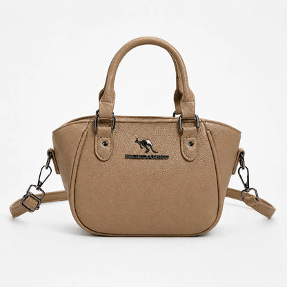 Marlowe – Structured Boston Handbag with Convertible Crossbody Strap, Polished Hardware