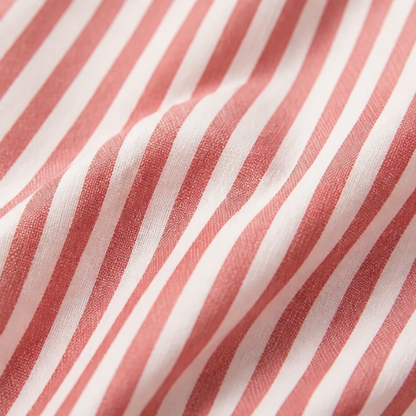 Solène – Women's Striped Sailor Collar Blouse with Puff Sleeves