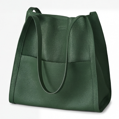 Caressa - Soft Leather Multi Pocket Shoulder Bag
