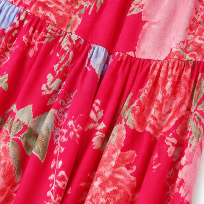 Minelda – Women's Flowing Floral Maxi Dress