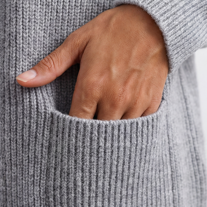 Covena – Soft Knit Zip Up Cardigan with Pockets