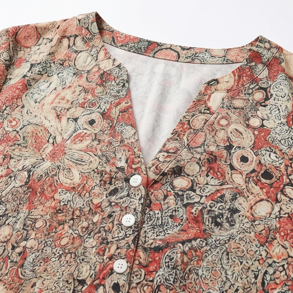 Lirenne – Women's Flattering Floral Midi Dress with Pockets