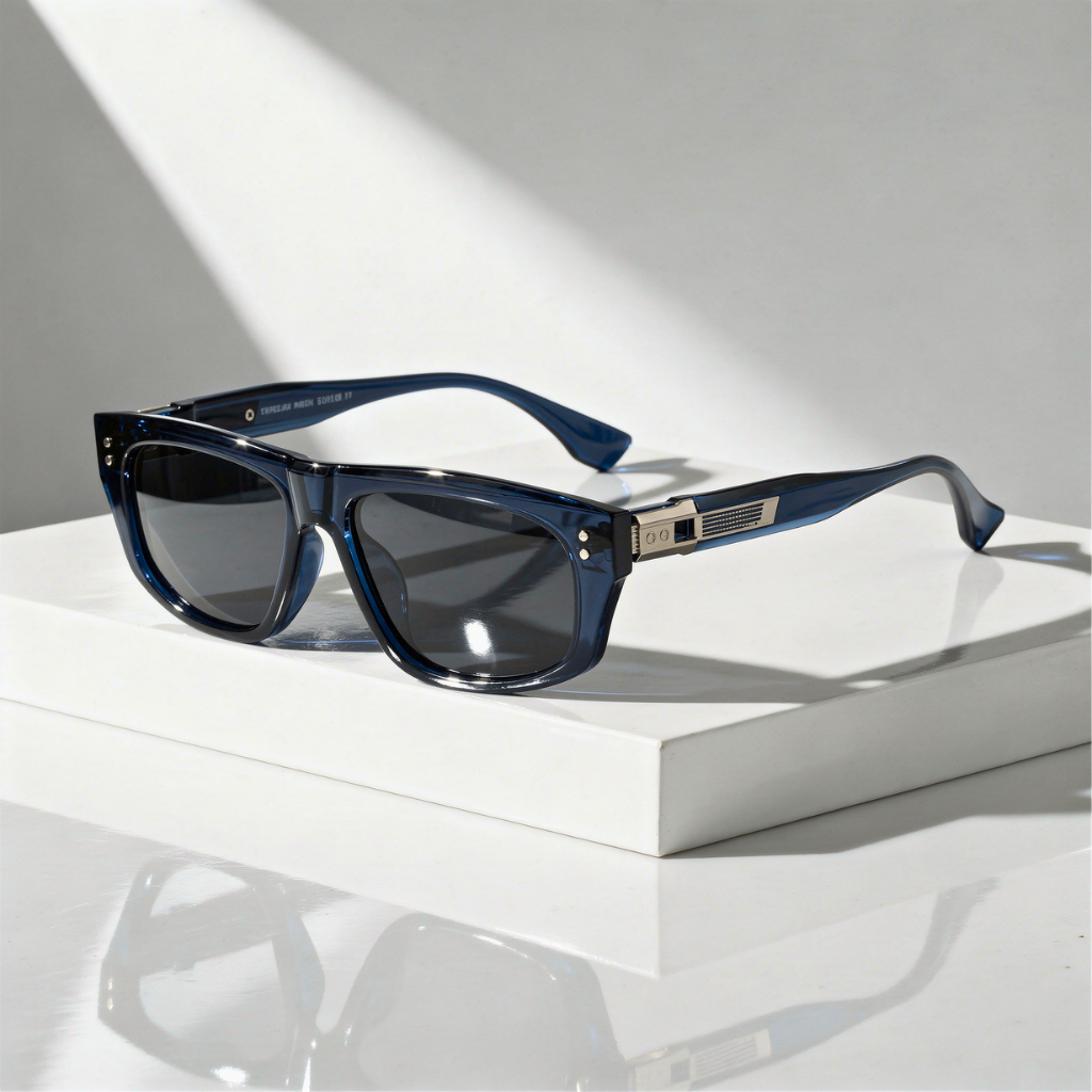Polarized Square Sunglasses Thick Acetate