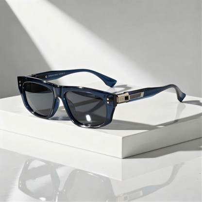 Polarized Square Sunglasses Thick Acetate