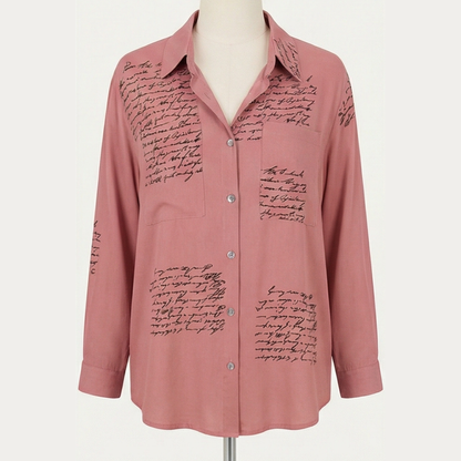 Letterelle – Handwritten Script Viscose Blouse
