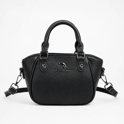 Marlowe – Structured Boston Handbag with Convertible Crossbody Strap, Polished Hardware