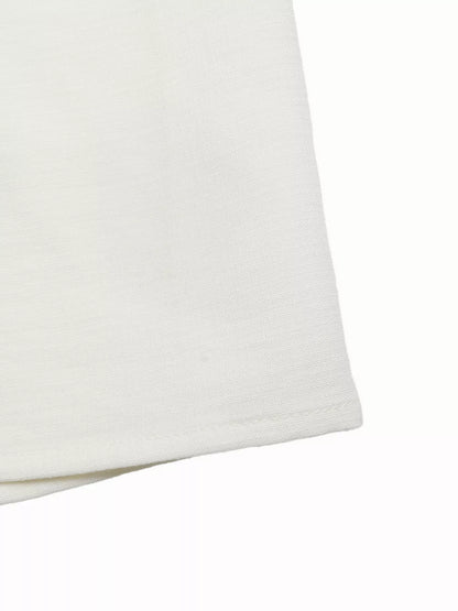 High-Waist Wide-Leg Pants with Crochet Trim