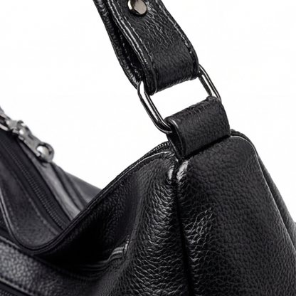 Carria - Soft Leather Multi Pocket Shoulder Bag
