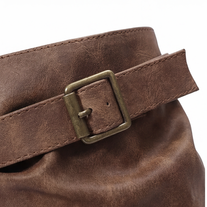 Strova - Crushed Slouch Mid Calf Boots