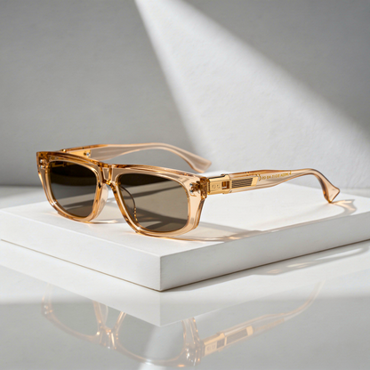 Polarized Square Sunglasses Thick Acetate