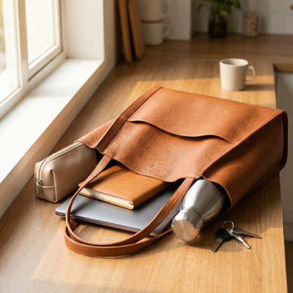 Caressa - Soft Leather Multi Pocket Shoulder Bag