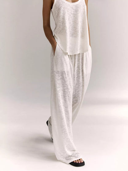 Wide-Strap Tank & Pants Resort Set