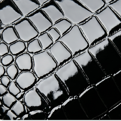 Velora™ – Glossy Croc Crossbody Handbag