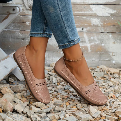 Loafers for Women | Flat Slip-On with Rounded Toe