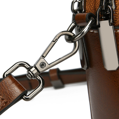 Bellana – Glossy Genuine Leather Shoulder Bag for Women