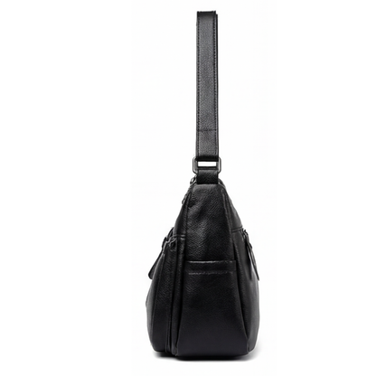 Carria - Soft Leather Multi Pocket Shoulder Bag
