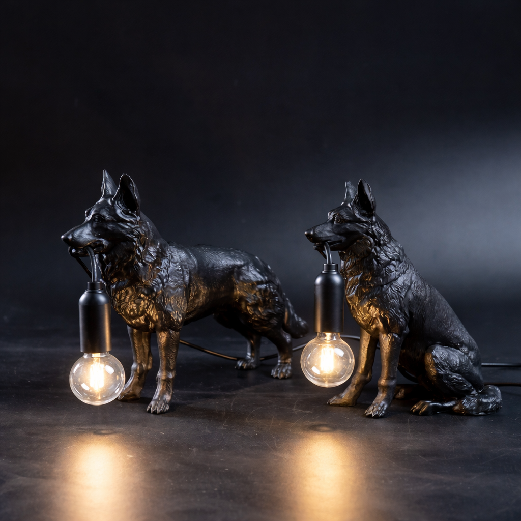 Lumera's German Shepherd Lamp