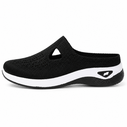 Airessa™ – Breathable Mesh Slip-On Mules with Cushioned Air Sole