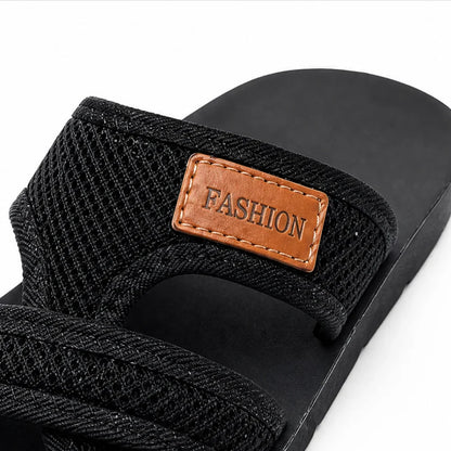 Breezely – Breathable Mesh Slide Sandals for Wide Feet, Open Toe Comfort
