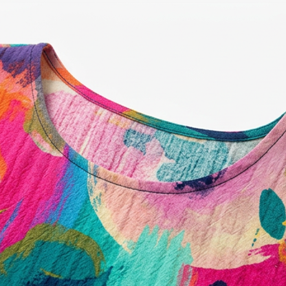 Florenza – Women's Painterly Floral Midi Dress