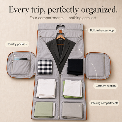 Voyella – Convertible Garment Duffel Bag with Built-in Hanger, Carry-On Travel Bag for Women