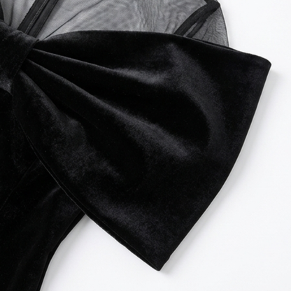 Velara – Dramatic Bow Midi Dress