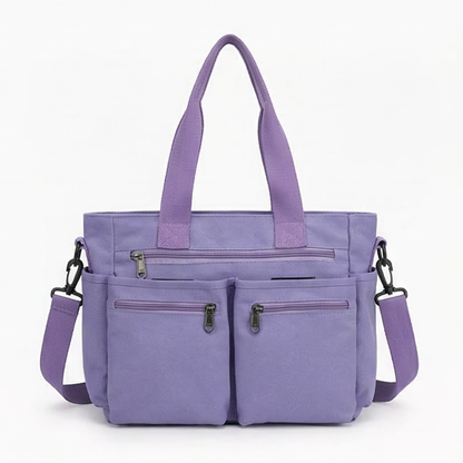 Clovera – Multi Pocket Corduroy Shoulder Bag
