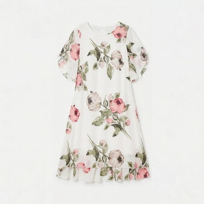 Floressa – Women's Floral Chiffon Midi Dress