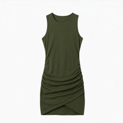 Vivara - Women's Ruched Sleeveless Bodycon Dress