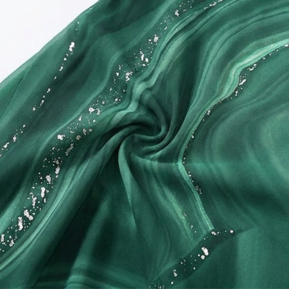 Osyla – Women's Flowing Marbled Midi Dress