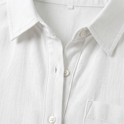 Solaire – Women's breathable cotton button up shirt