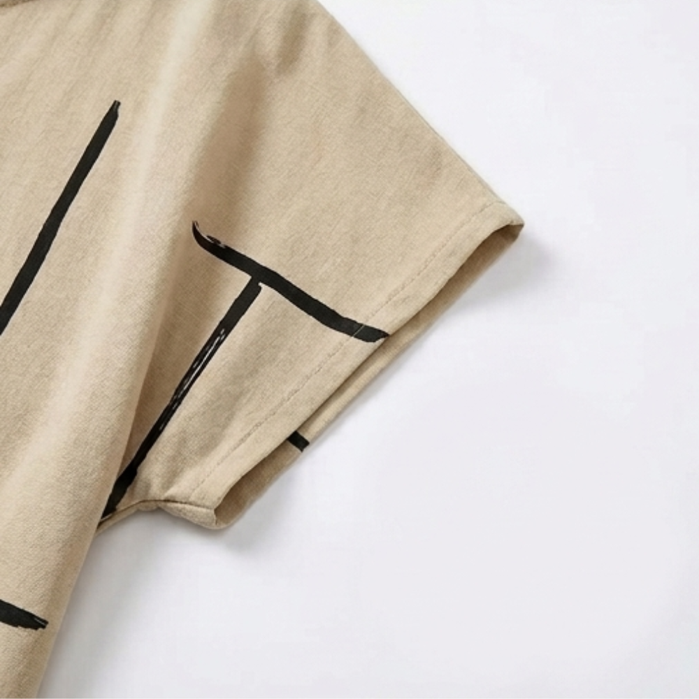 Linara™ – Abstract Line Summer Shift Dress