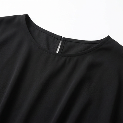 Lunara – Women's Sequin Trim Layered Chiffon Top