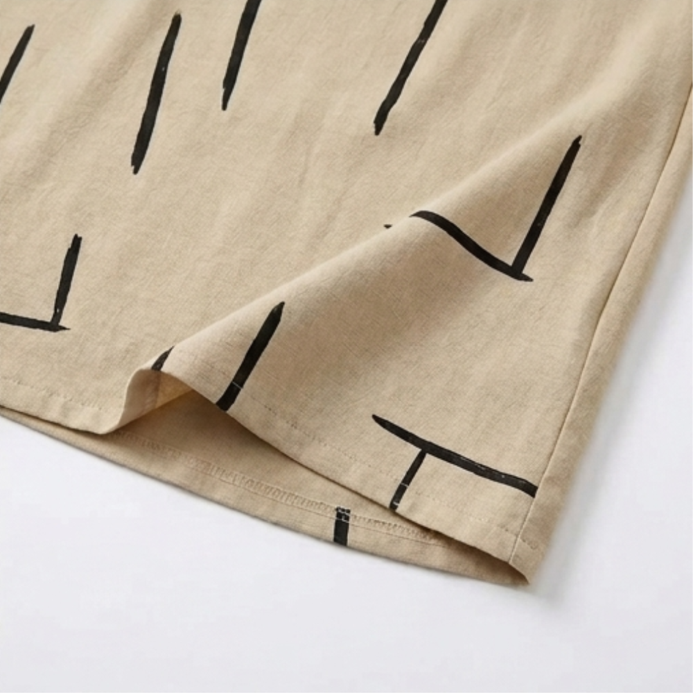 Linara™ – Abstract Line Summer Shift Dress