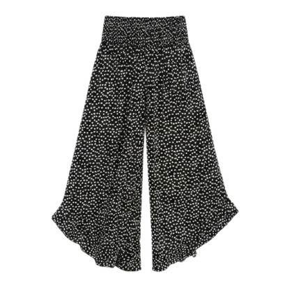 Velura™ – Smocked Wide-Leg Ruffle Pants