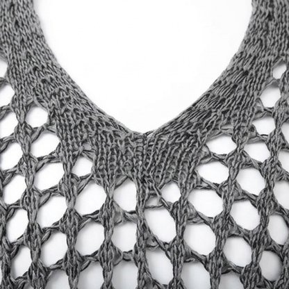 Covena – Women's breezy crochet knit layering top
