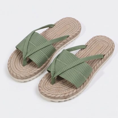 Lunara™ - Soft Espadrille-Style Slide Sandals