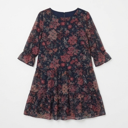 Floressa – Women's Tiered Chiffon Paisley Midi Dress