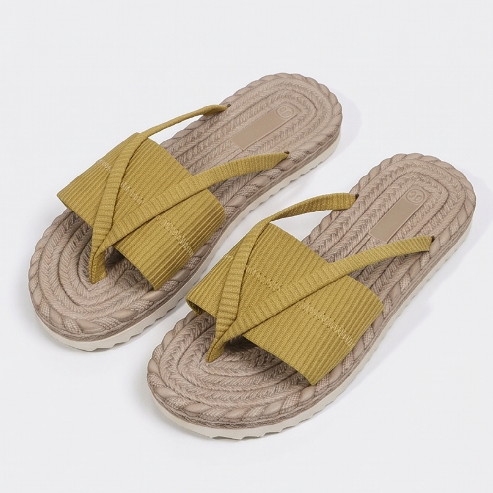 Lunara™ - Soft Espadrille-Style Slide Sandals