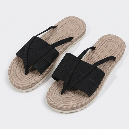 Lunara™ - Soft Espadrille-Style Slide Sandals