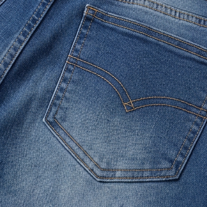 Veluna – Women's Curve-Flattering Frayed Hem Denim Skirt